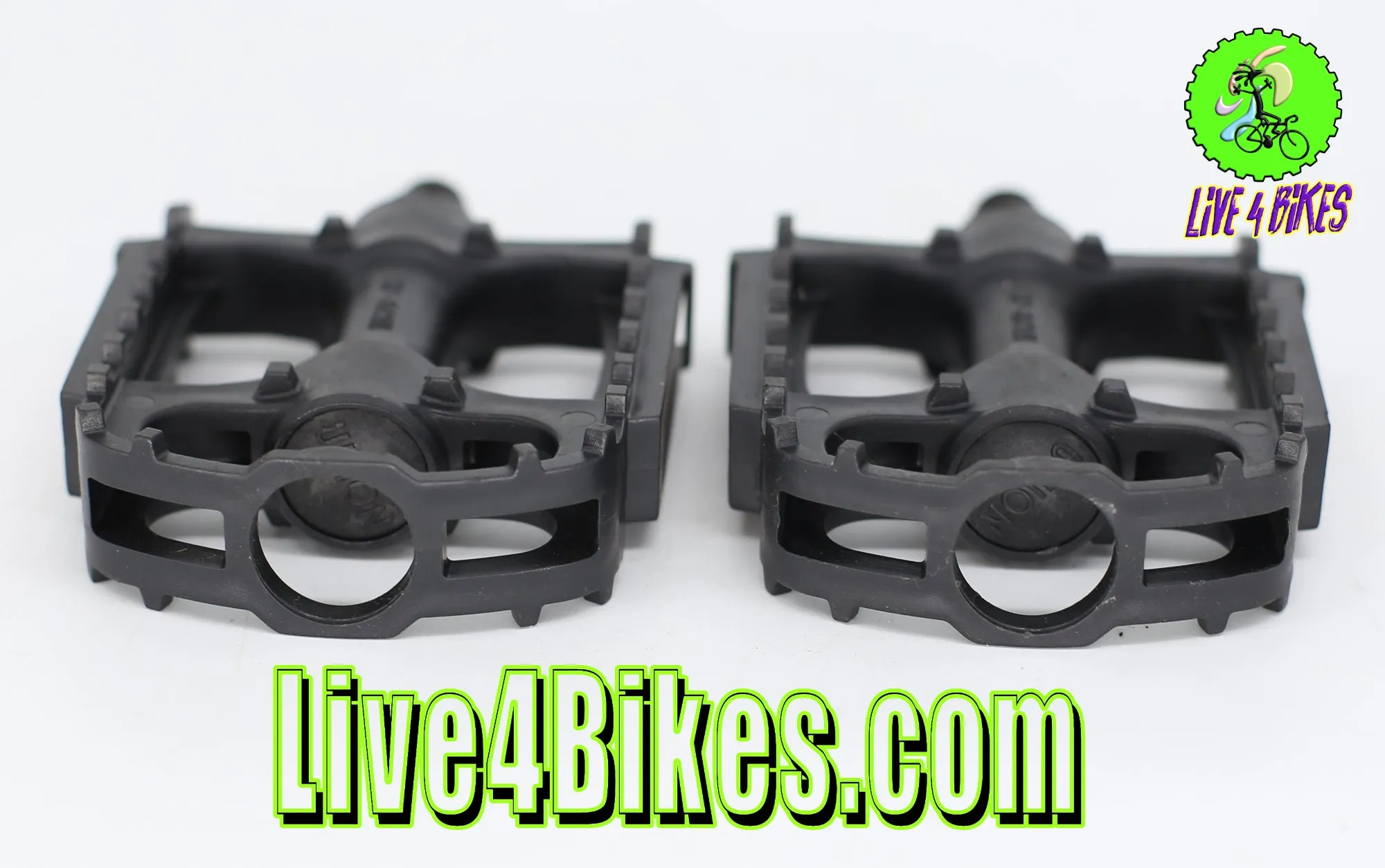 1/2 in Pedals Plastic 1/2 for Kids , beach cruiser 1 piece crank Bikes - Live 4 Bikes