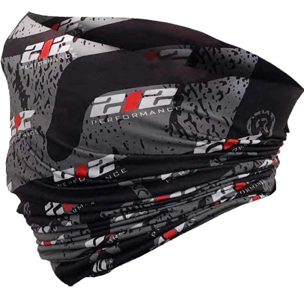 212 Performance FC5-05-000 Protective Neck Gaiter and Particulate Filtering Face Cover with 212 Pattern Print Black