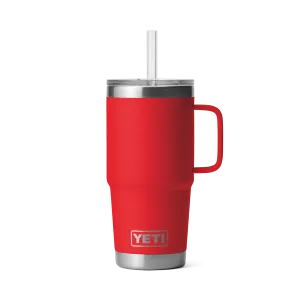 25 oz. / 739ml Straw Mug w/ Straw Lid - Rescue Red