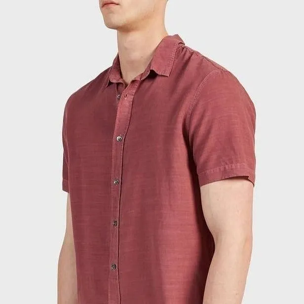 Academy Brand Stevens Short Sleeve Shirt - Berry