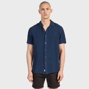 Academy Brand Stevens Short Sleeve Shirt - Navy