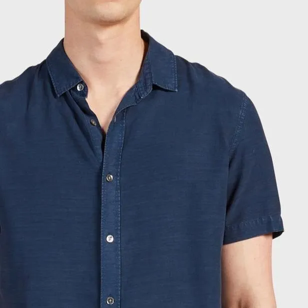 Academy Brand Stevens Short Sleeve Shirt - Navy