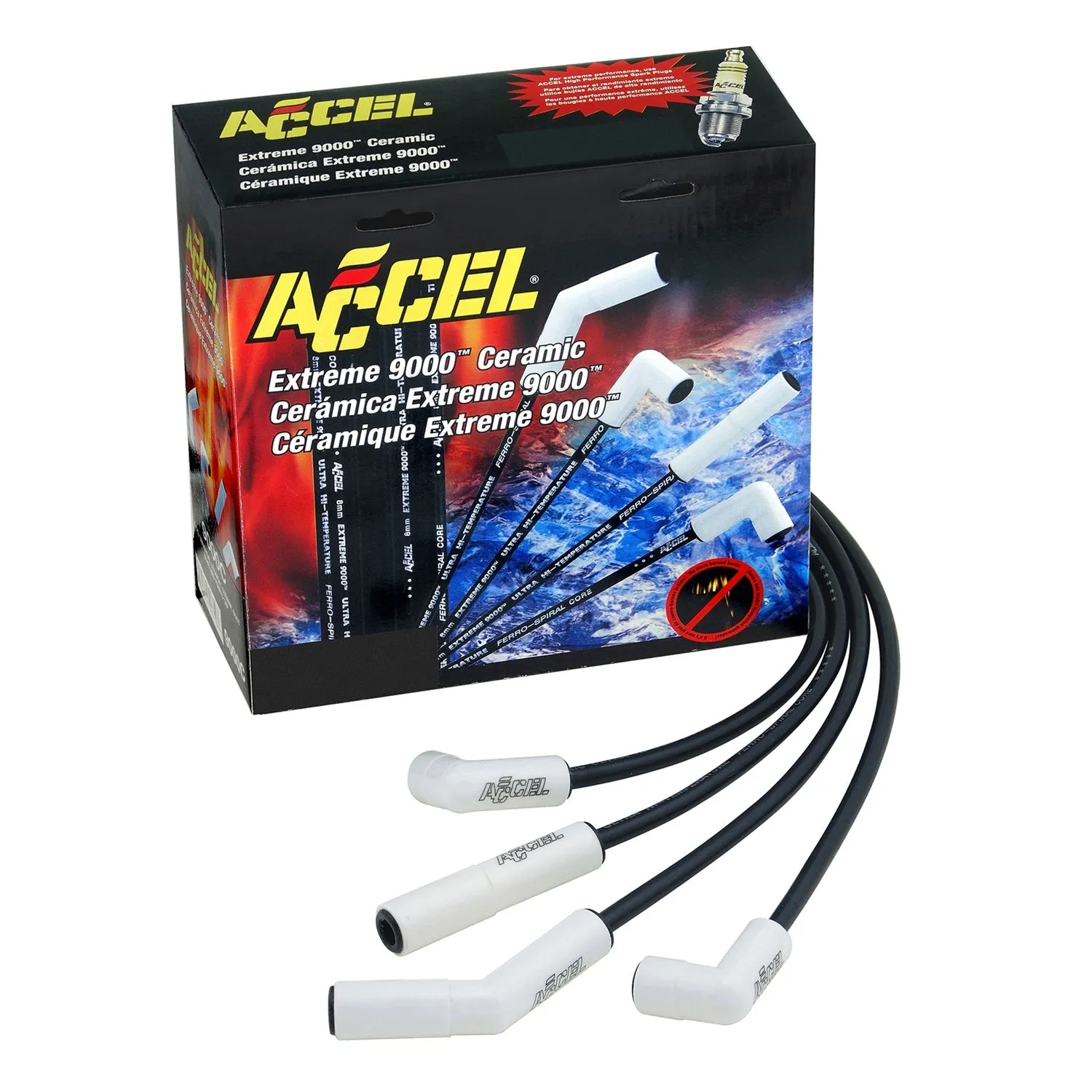 ACCEL 9056C Extreme 9000 Ceramic Boot Spark Plug Wire Set