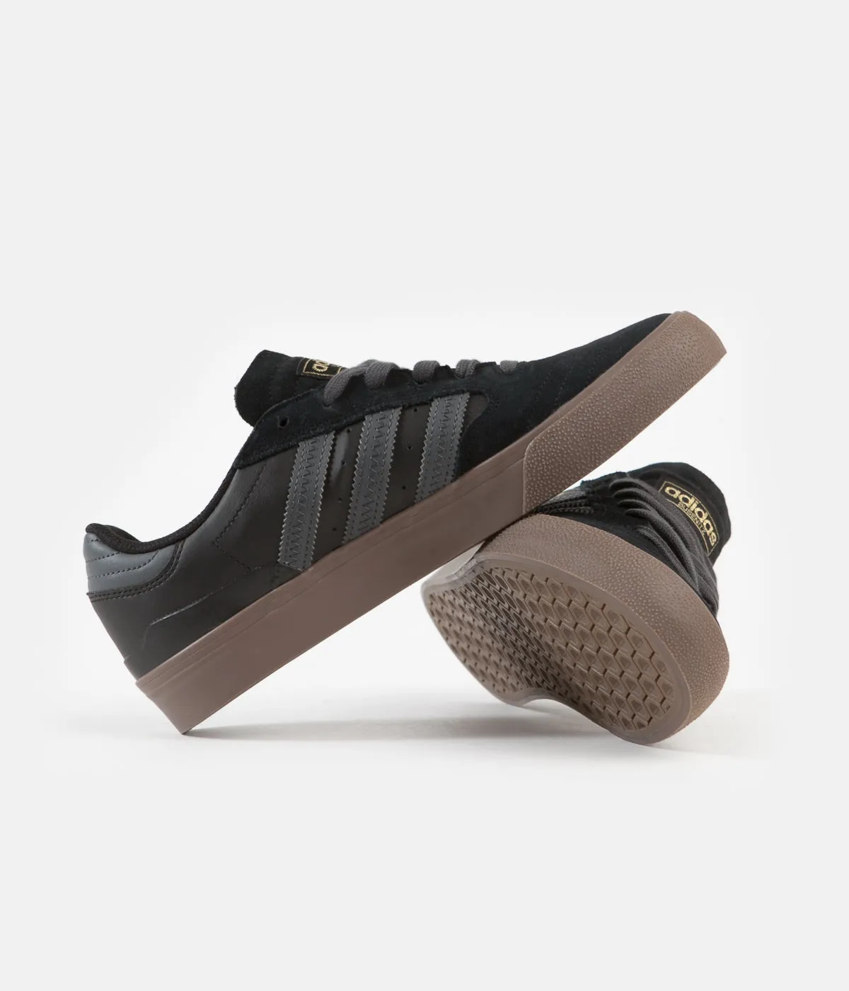 Adidas Busenitz Vulc II Shoes - Core Black / Grey Six / Gum