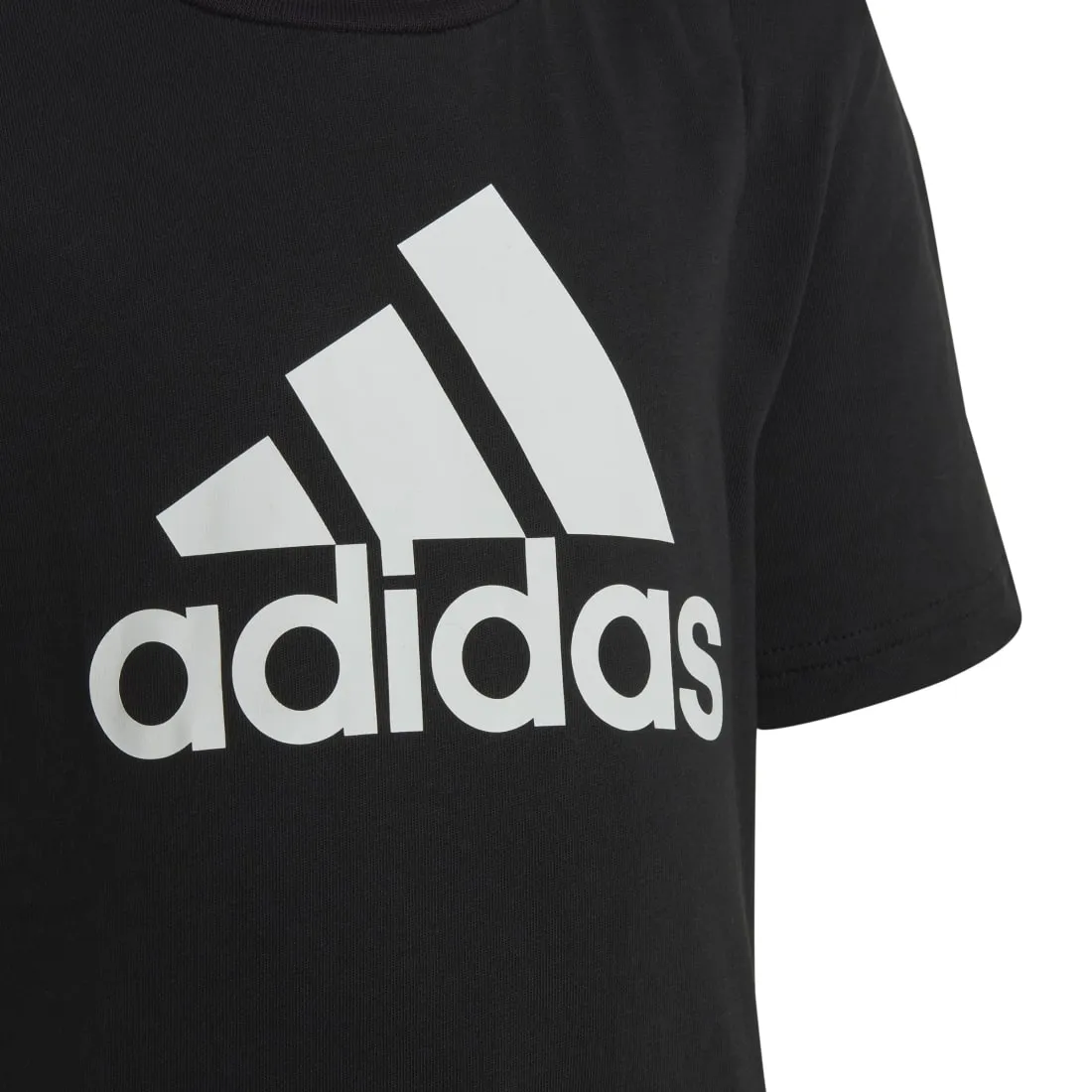 Adidas Essentials Logo Junior T-Shirt BLACK