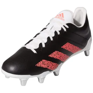 adidas KAKARI Rugby Soft Ground Boots - Core Black/Signal Pink/Crystal White