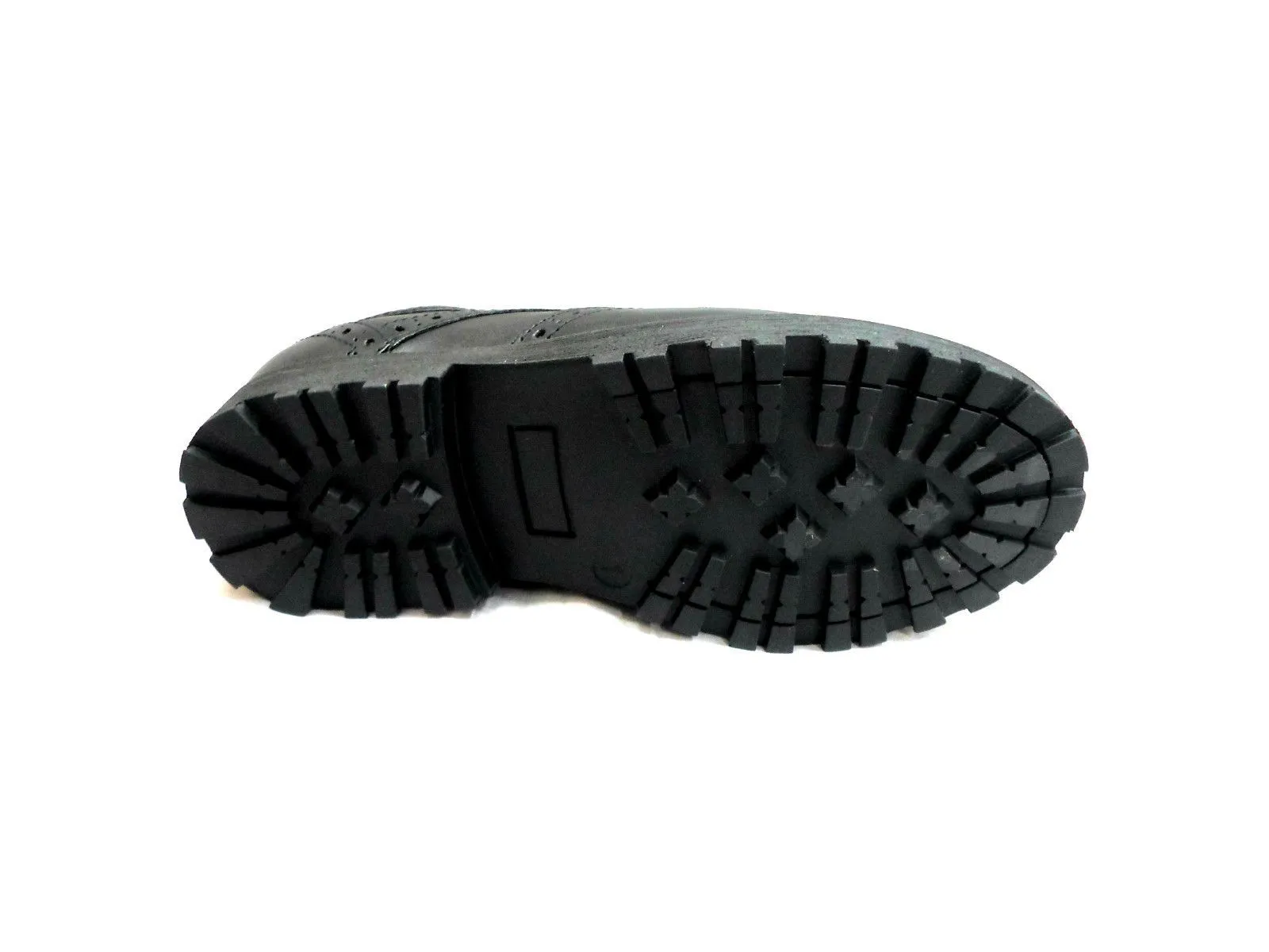 Airsoft Boys Black Smart Brogues Lace Up Shoes