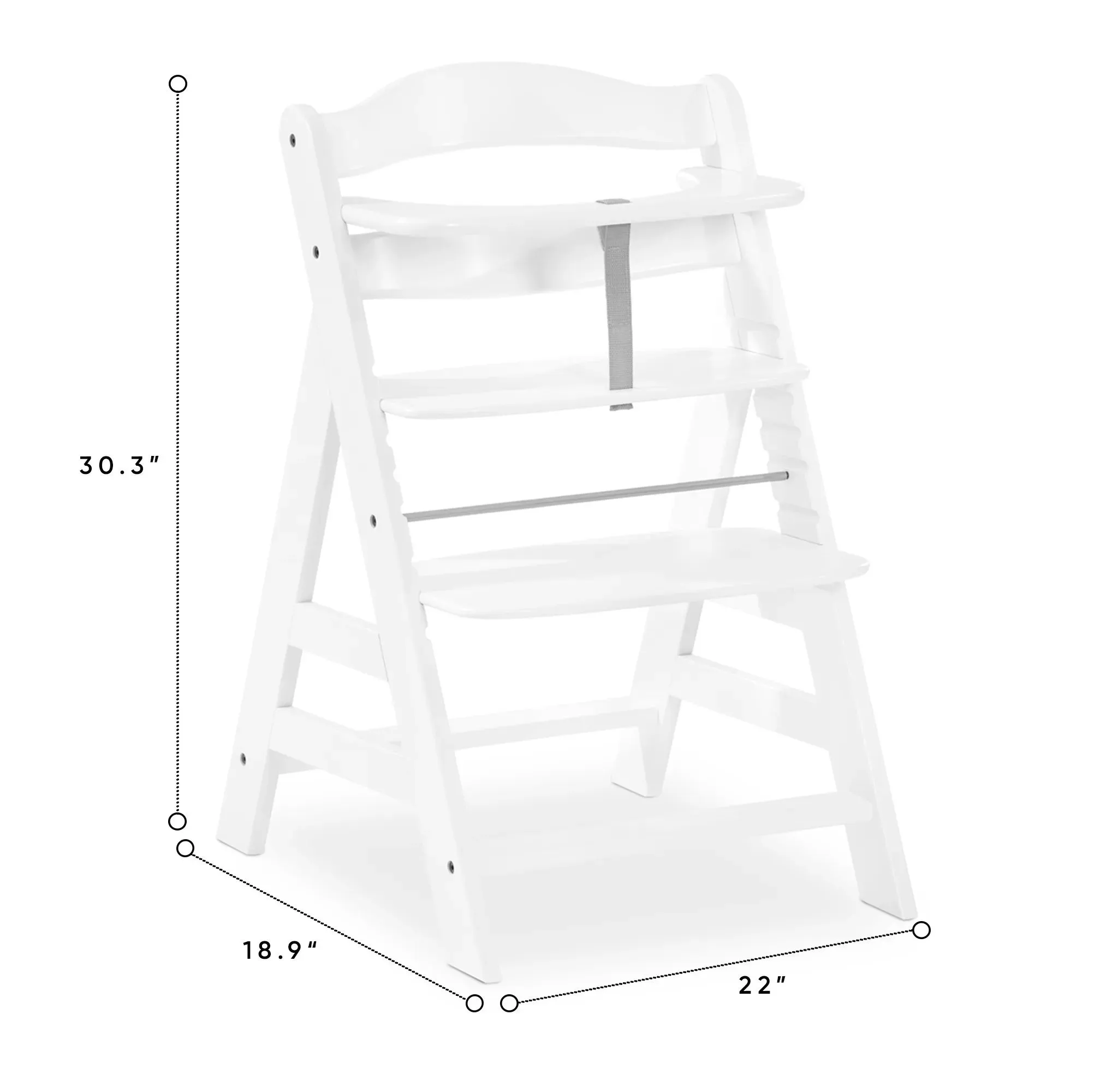 Alpha  Highchair White