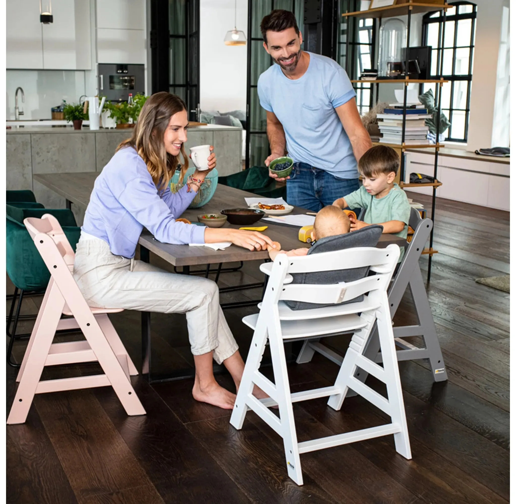 Alpha  Highchair White