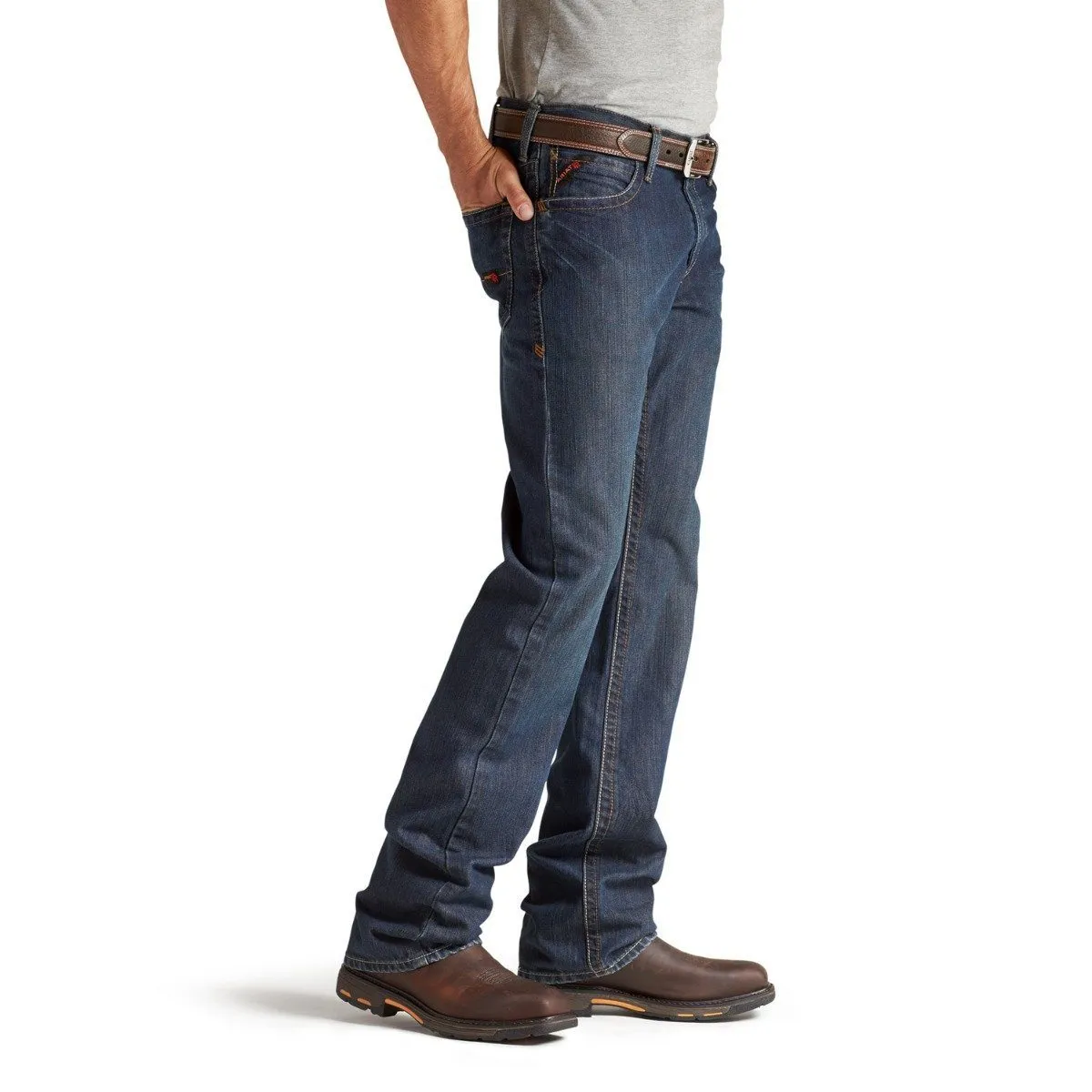 Ariat Men's M4 Flame-Resistant Denim Work Jeans - Low Rise Boot Cut