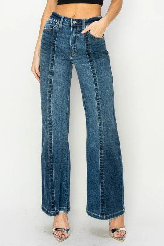 Artemis Vintage High Rise Relaxed Flare Jeans