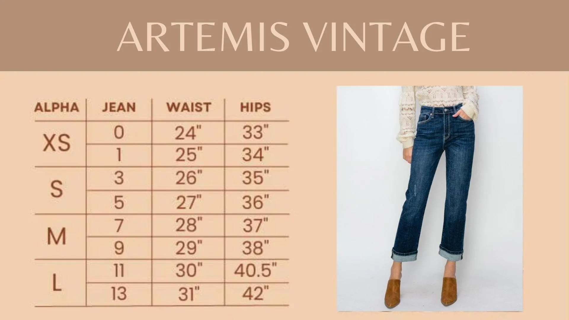 Artemis Vintage High Rise Relaxed Flare Jeans