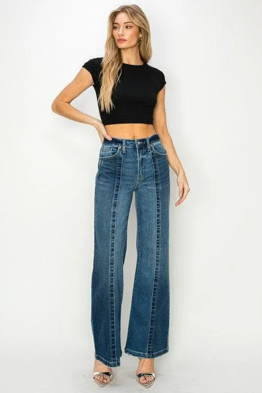 Artemis Vintage High Rise Relaxed Flare Jeans