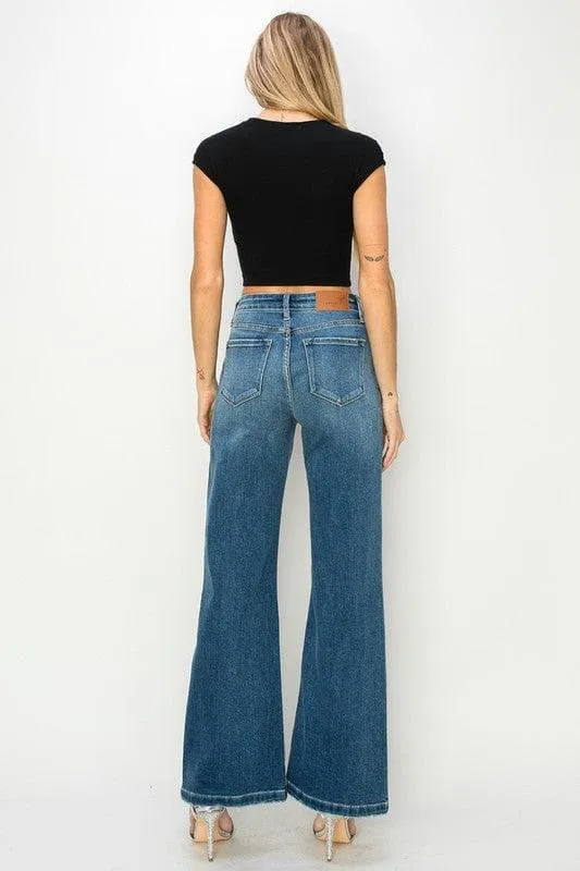 Artemis Vintage High Rise Relaxed Flare Jeans