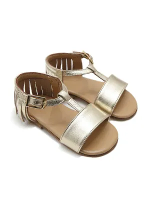 Baptismal Baby sandal for girl - ALICE Gold