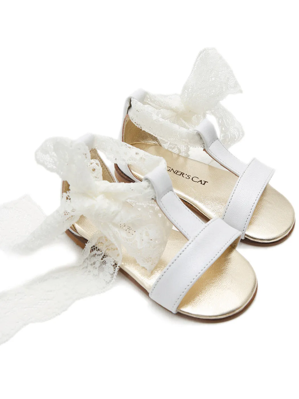 Baptismal Baby sandal for girl - POETIQUE Ivory