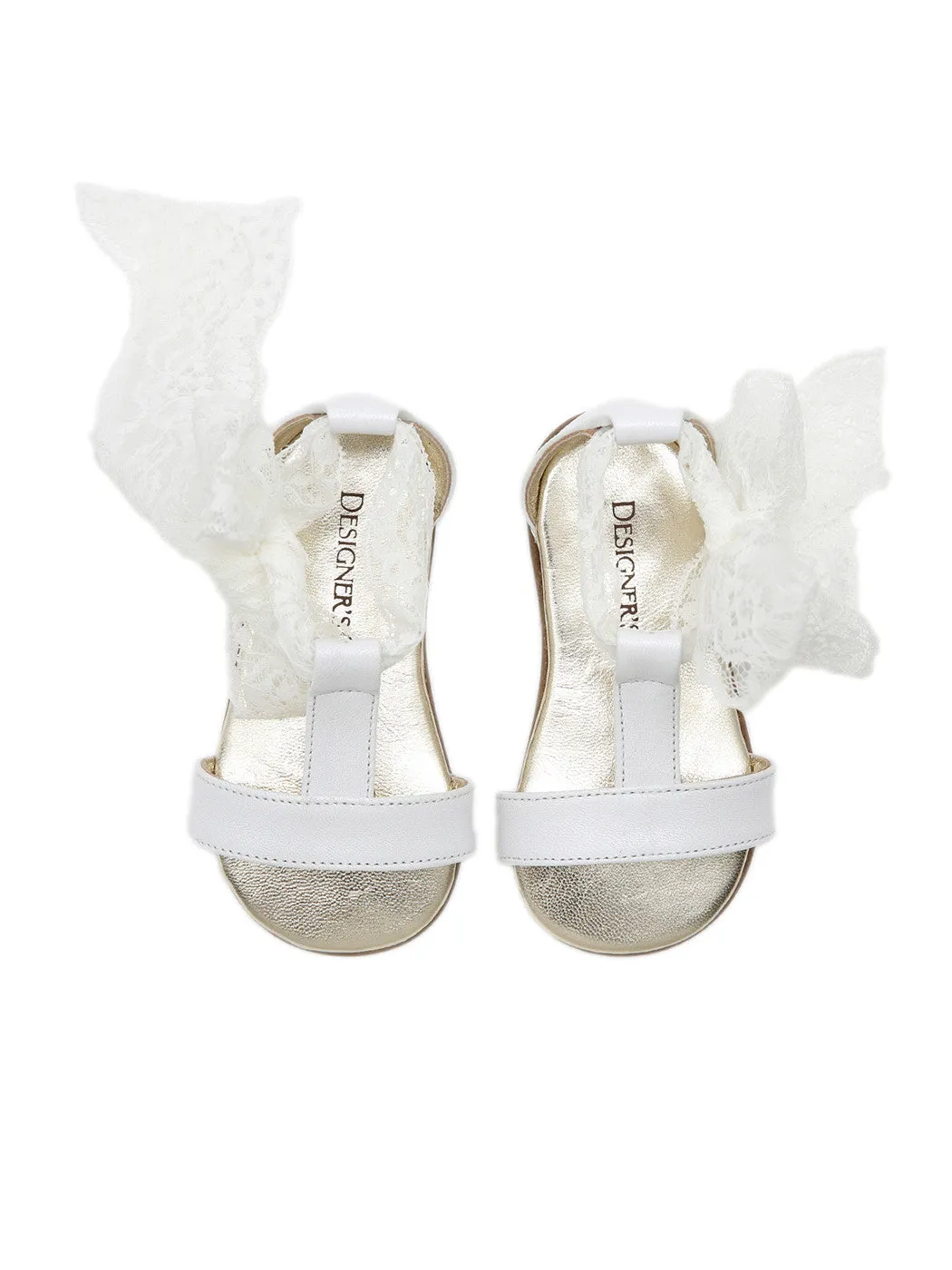 Baptismal Baby sandal for girl - POETIQUE Ivory