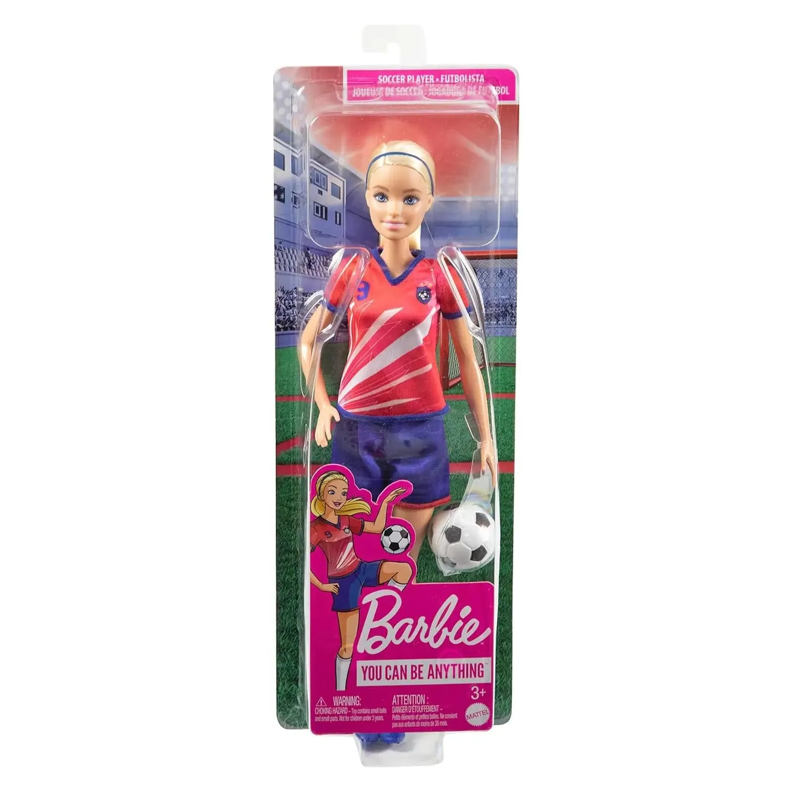 Barbie Careers Soccer Player Doll Womens Football Sports 29cm