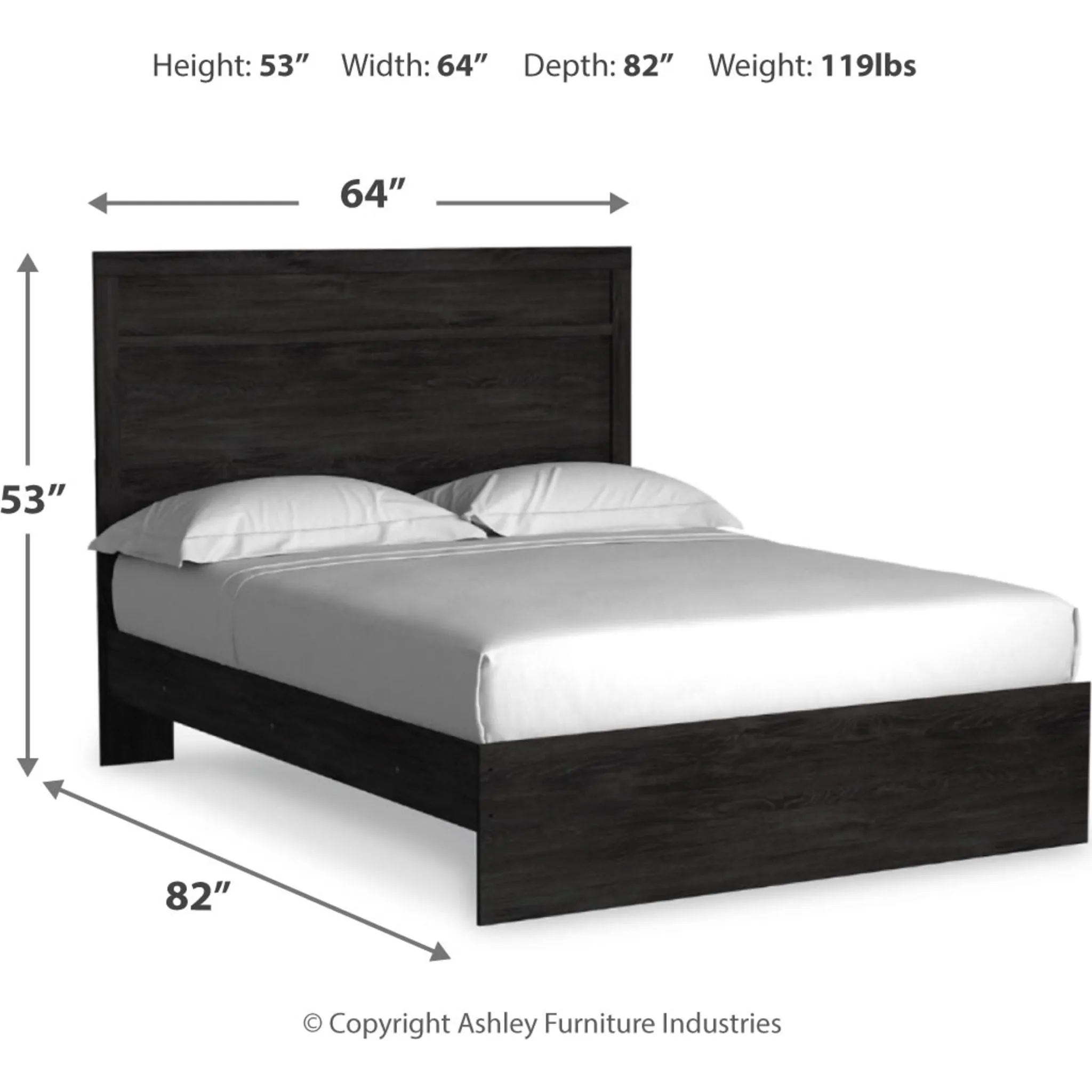 Belachime Panel Bed