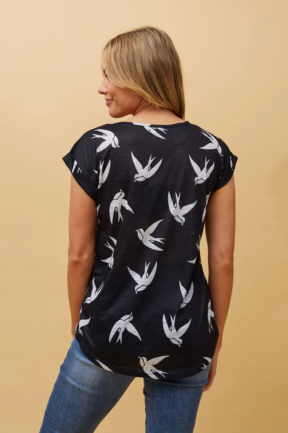 BIRDIE BIRD PRINT TOP