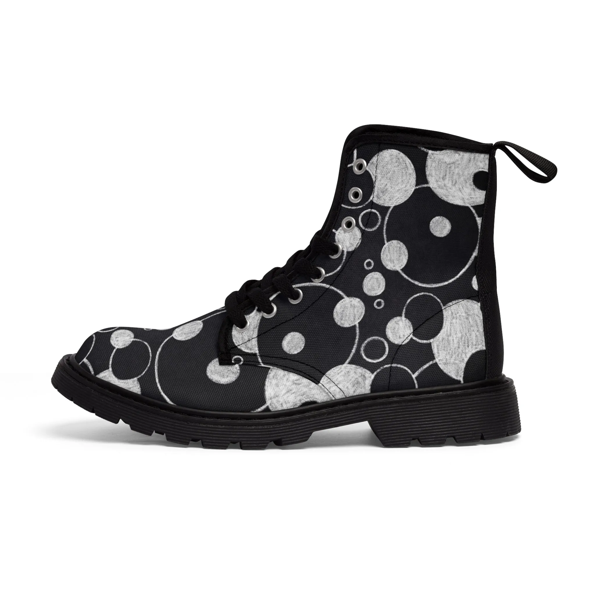 Black Dots - Inovax Men's Canvas Boots