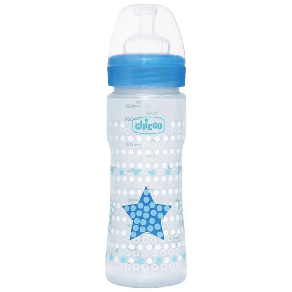 Blue Baby Feeding Bottle Fast - 330ml