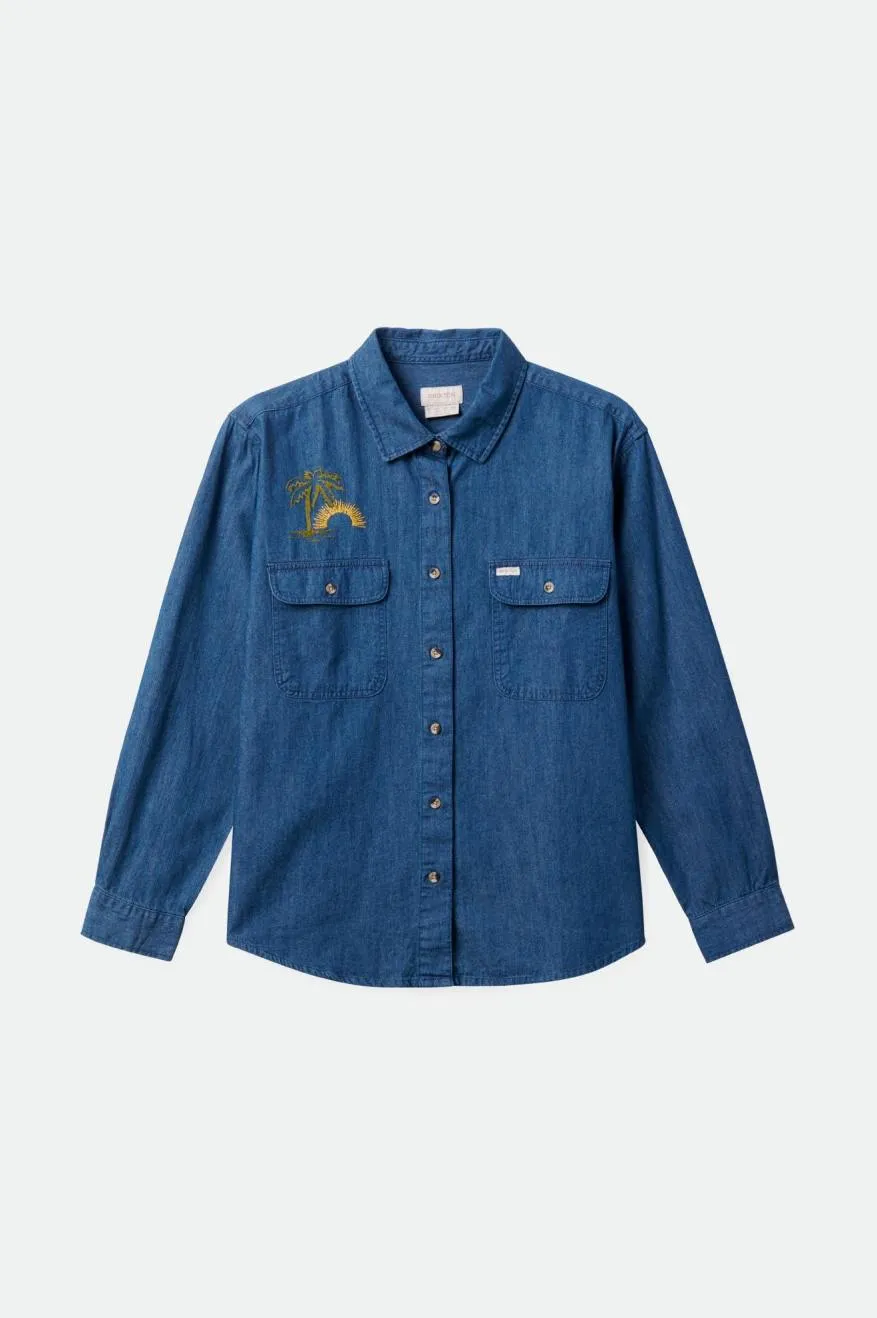 Bowery Boyfriend L/S Overshirt - Indigo Rinse