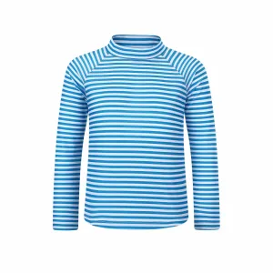 Boys Pacific Blue Stripe Long Sleeve Rashie