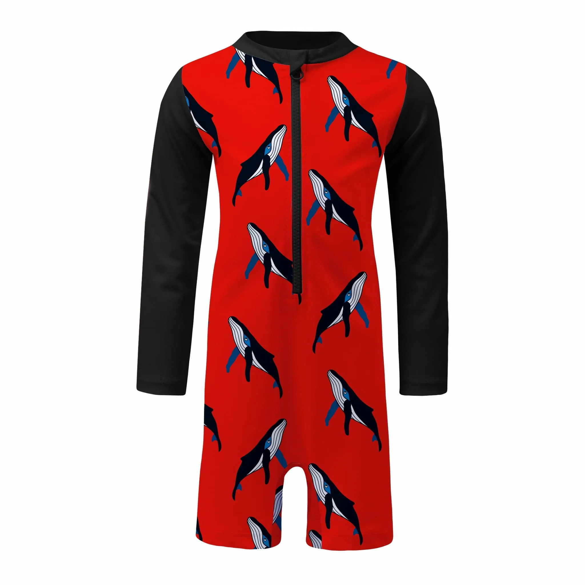 Boys Whale Pod Toddler Sunsuit