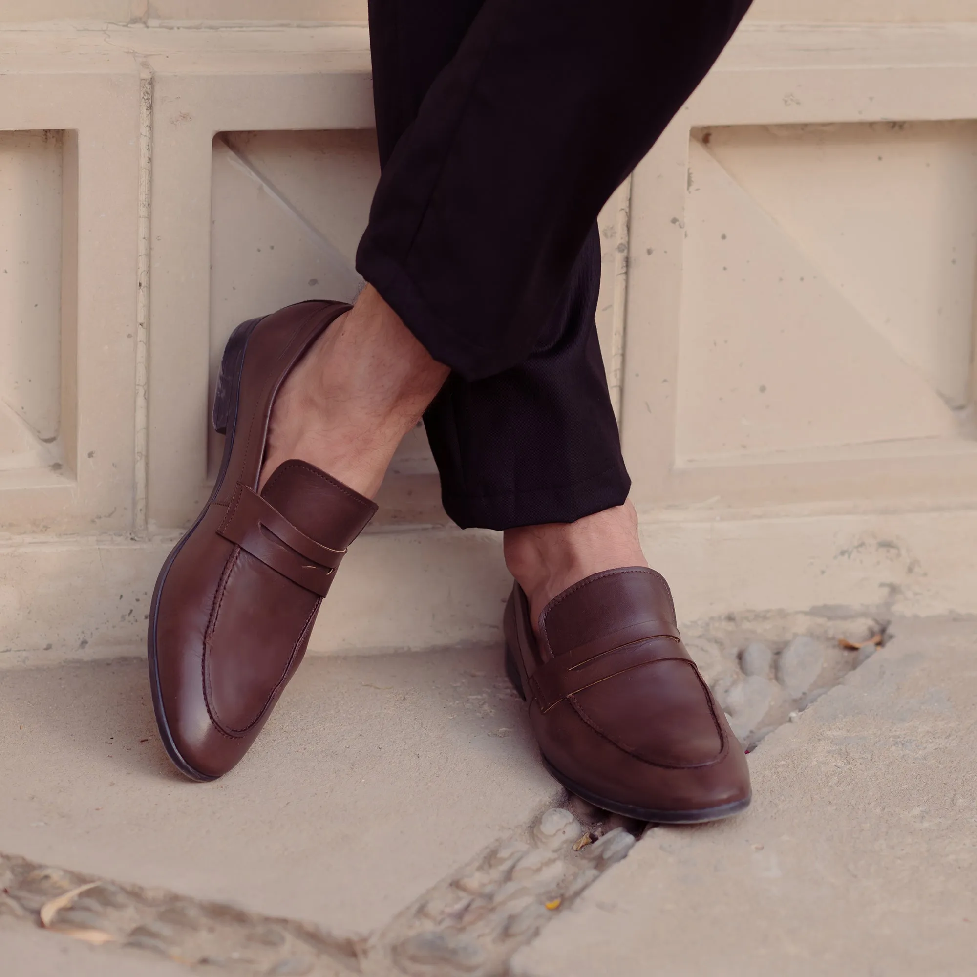 Brown Penny Loafers