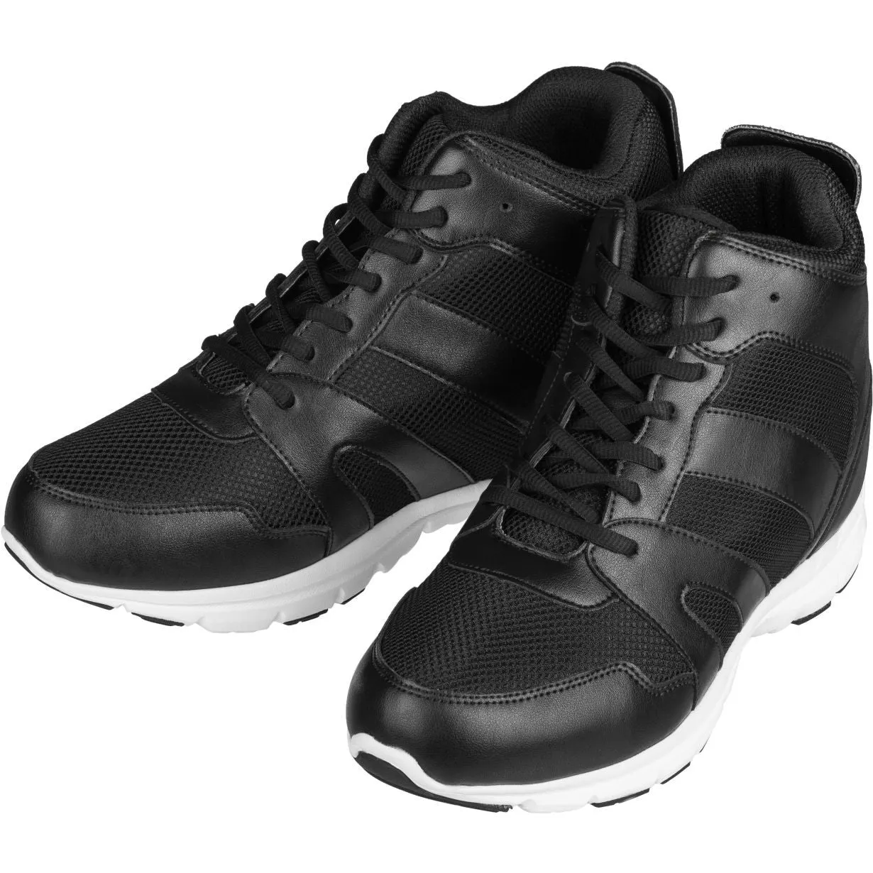 CALTO 4-Inch Taller Men's Black Elevator Sneakers - G3330