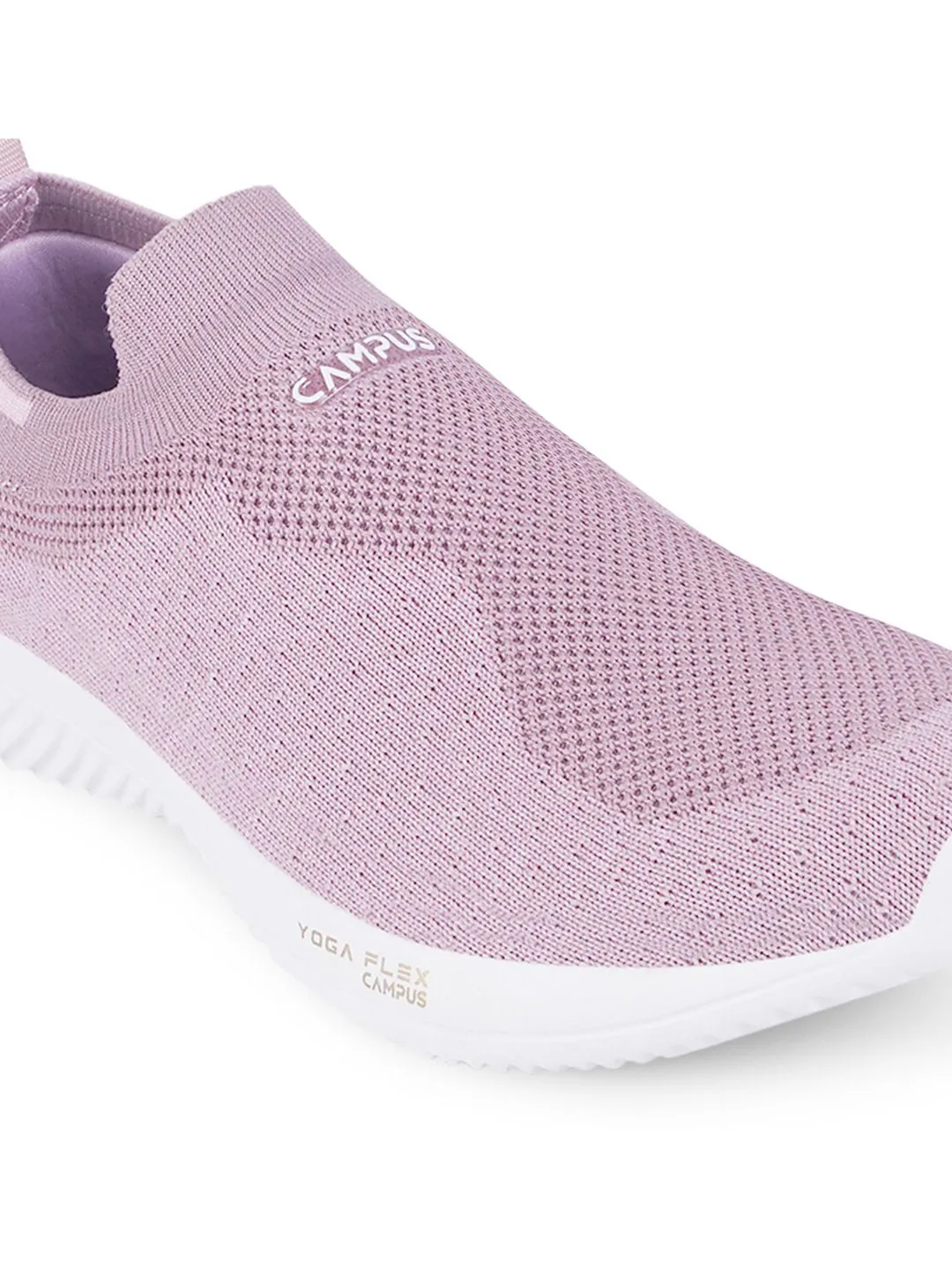 Campus Women Pink Mesh Walking Shoes