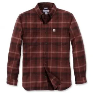 Carhartt&#x20;103820&#x20;Rugged&#x20;Flex&#xAE;&#x20;Hamilton&#x20;Plaid&#x20;l&#x2F;s&#x20;Shirt&#x20;-&#x20;Dark&#x20;Cedar