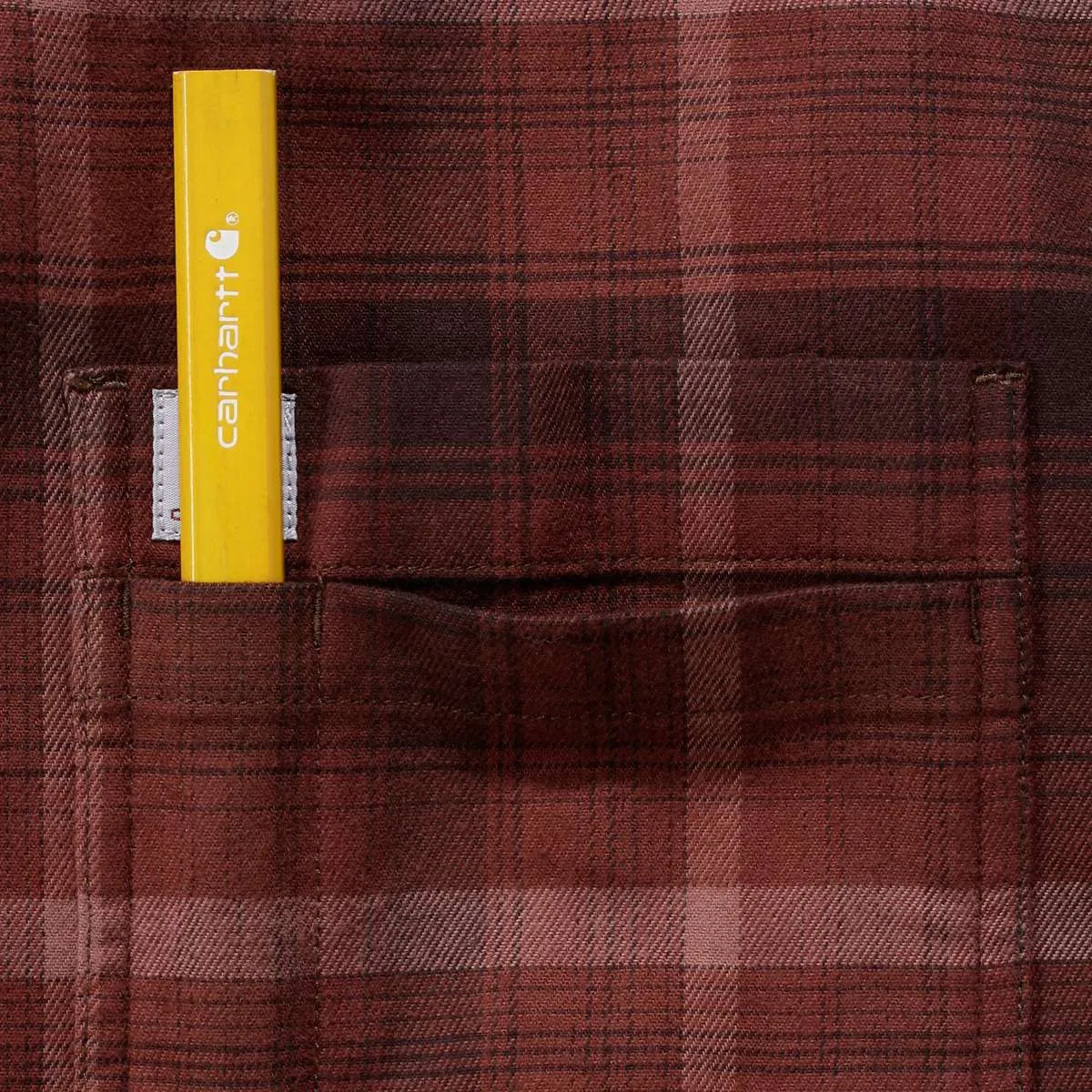 Carhartt&#x20;103820&#x20;Rugged&#x20;Flex&#xAE;&#x20;Hamilton&#x20;Plaid&#x20;l&#x2F;s&#x20;Shirt&#x20;-&#x20;Dark&#x20;Cedar