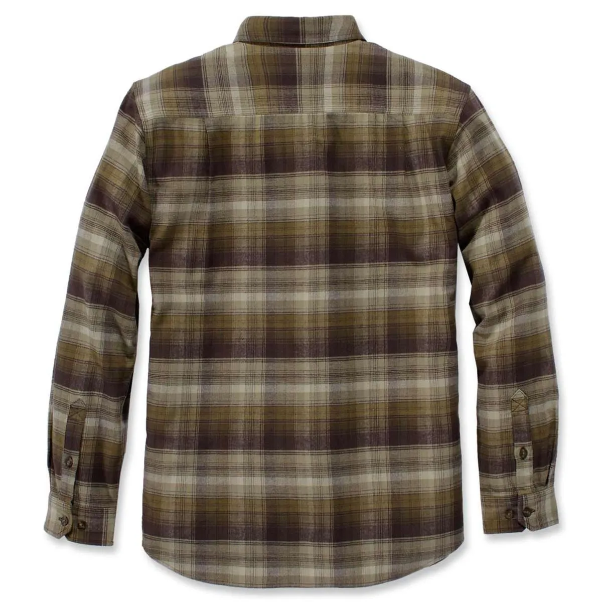 Carhartt&#x20;103820&#x20;Rugged&#x20;Flex&#xAE;&#x20;Hamilton&#x20;Plaid&#x20;l&#x2F;s&#x20;Shirt&#x20;-&#x20;Military&#x20;Olive