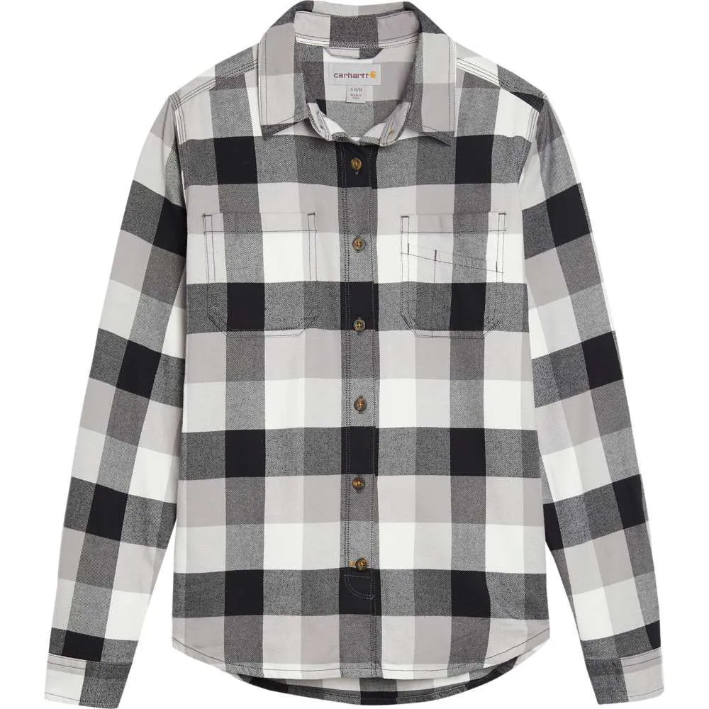 Carhartt&#x20;104516&#x20;Women&#x2019;s&#x20;Hamilton&#x20;Plaid&#x20;Flannel&#x20;Shirt&#x20;l&#x2F;s&#x20;-&#x20;Black