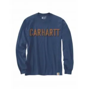 Carhartt&#x20;104891&#x20;Block&#x20;Logo&#x20;Graphic&#x20;T-shirt&#x20;Long&#x20;Sleeve