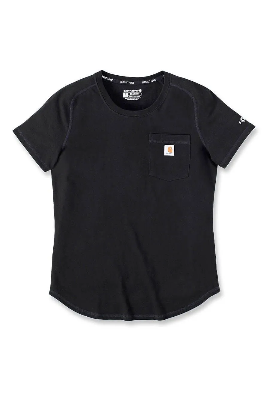 Carhartt&#x20;Work&#x20;T-shirt&#x20;Pocket&#x20;Force&#x20;Women&#x20;105415&#x20;-&#x20;Black