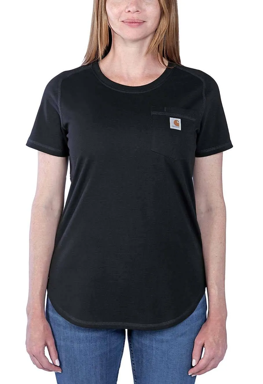 Carhartt&#x20;Work&#x20;T-shirt&#x20;Pocket&#x20;Force&#x20;Women&#x20;105415&#x20;-&#x20;Black