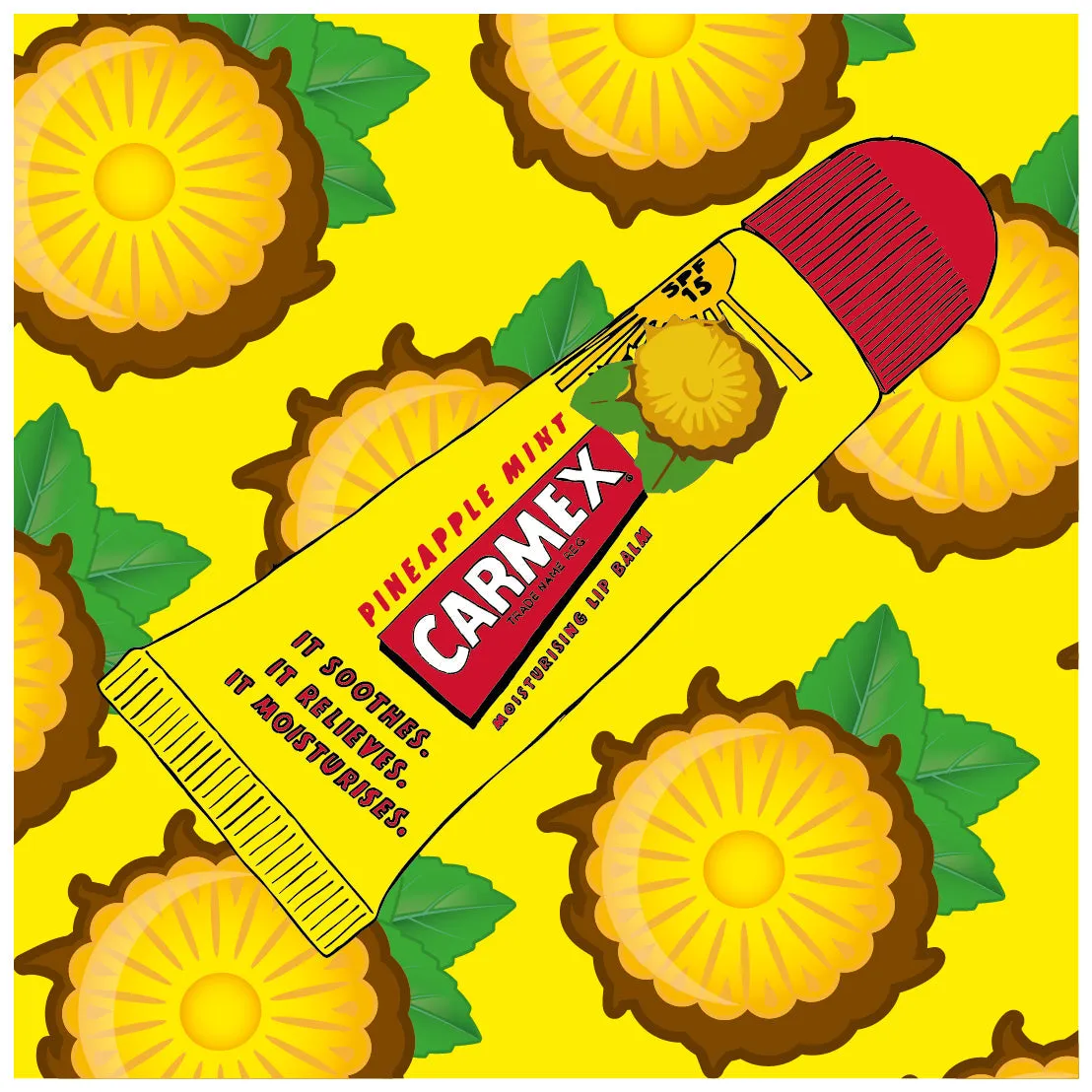 Carmex Pineapple & Mint Tube 10g