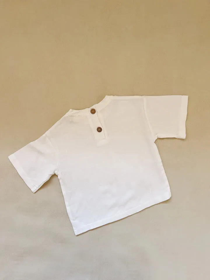 Casper Relaxed Tee- White