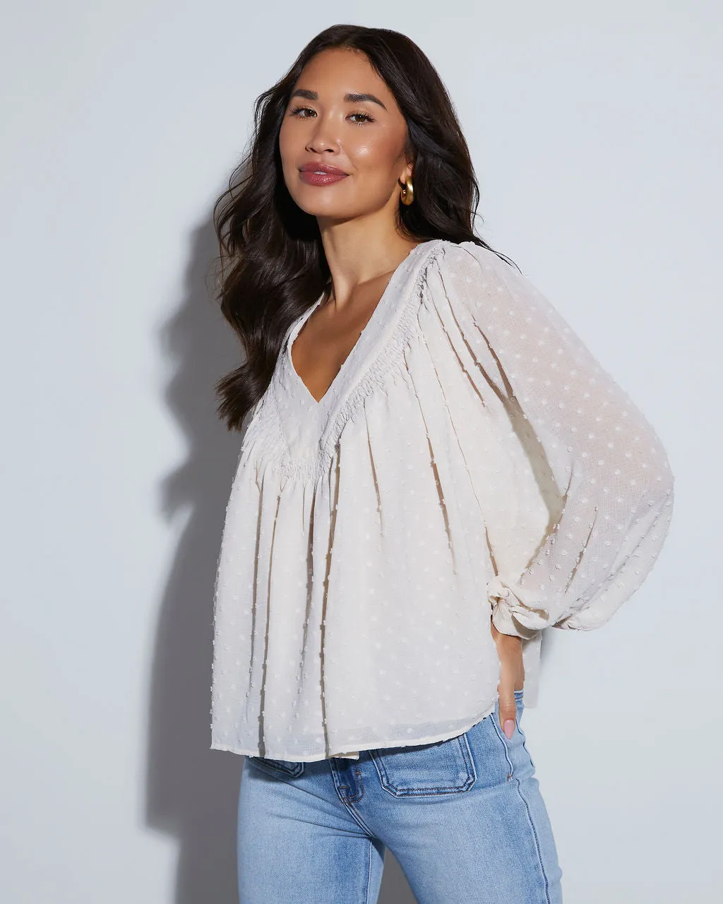 Cecilia Relaxed V-Neck Blouse