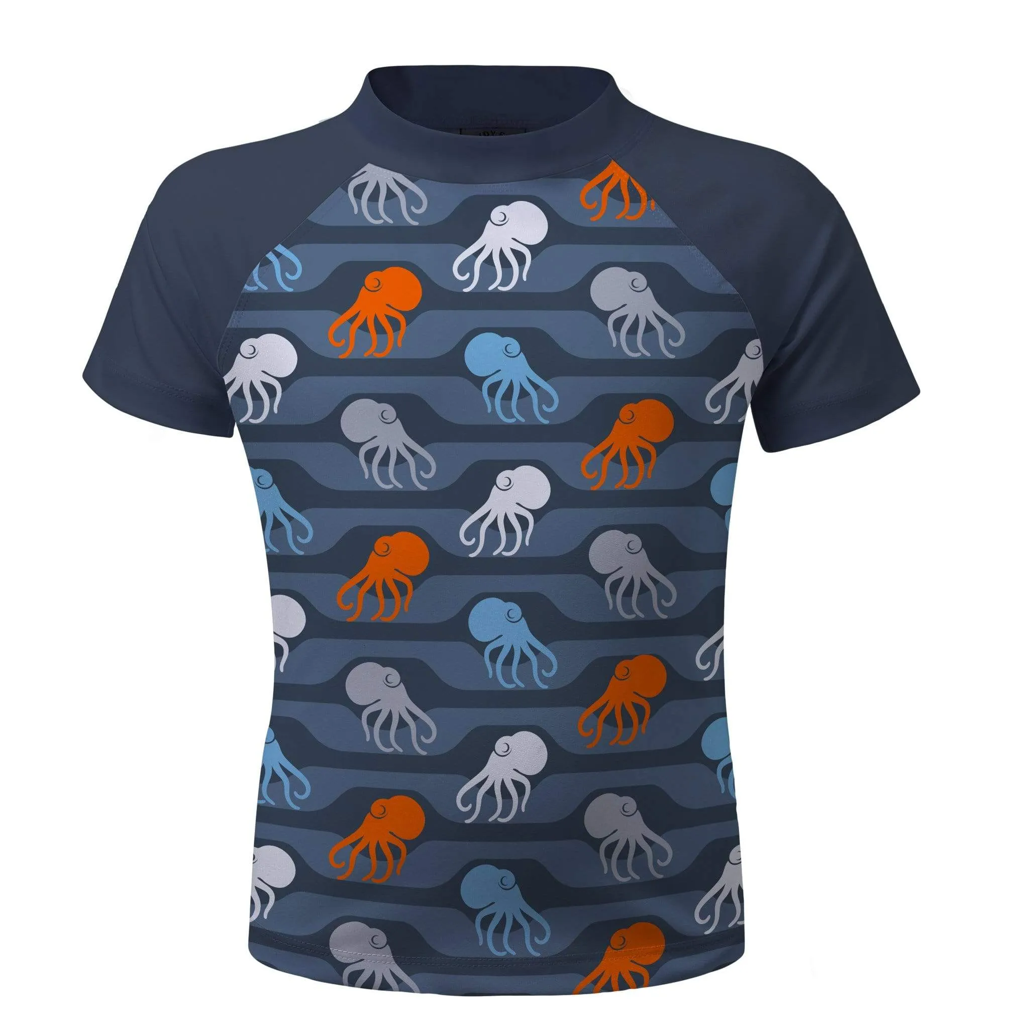 Charcoal Octopi Short Sleeve Rashie