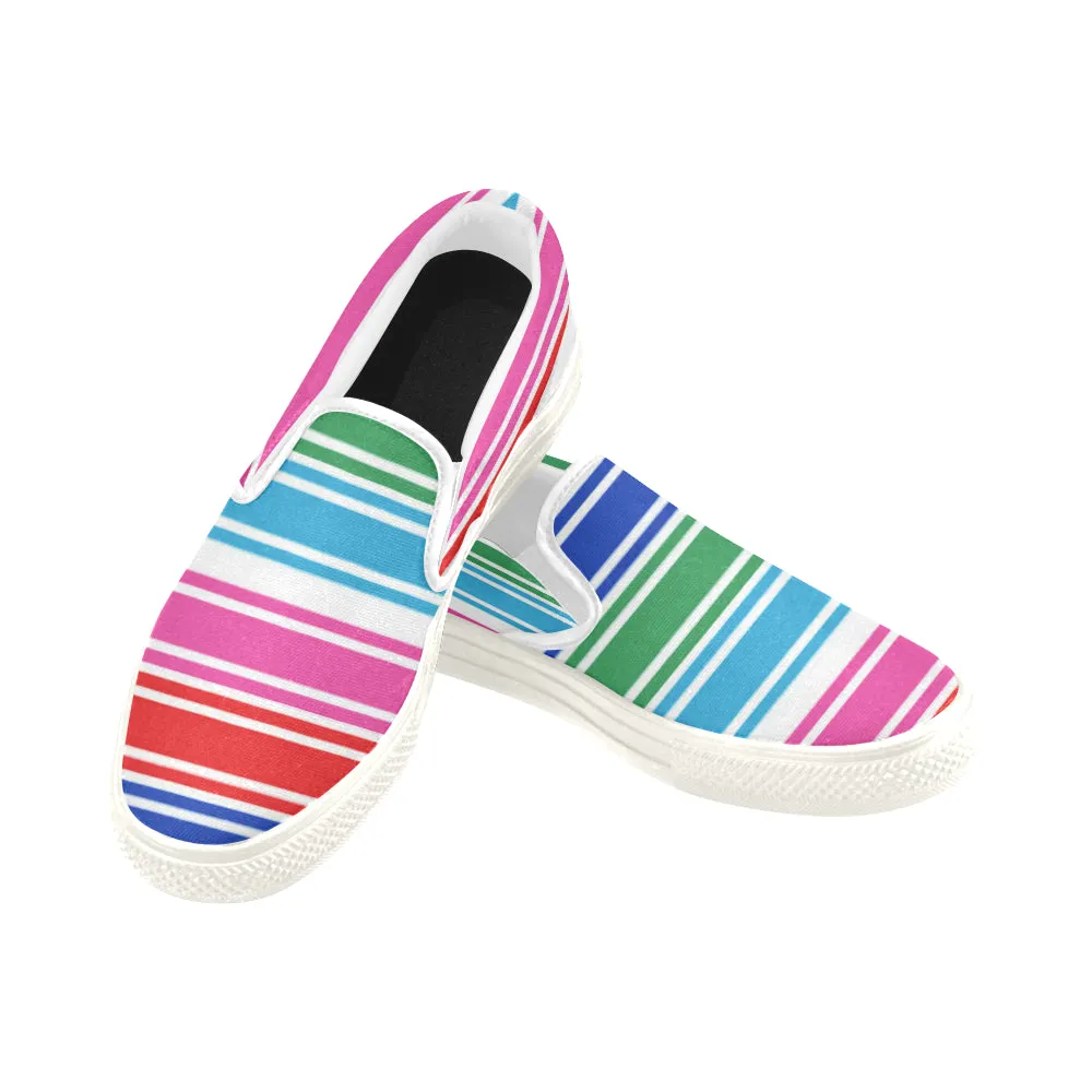 CHUCCY MULTICOLOR Men's Unusual Slip-on Canvas Shoes