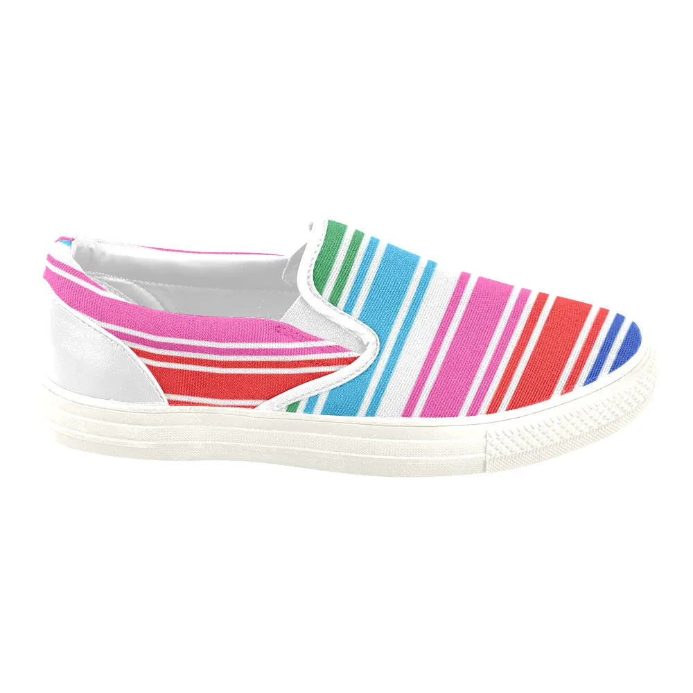 CHUCCY MULTICOLOR Men's Unusual Slip-on Canvas Shoes