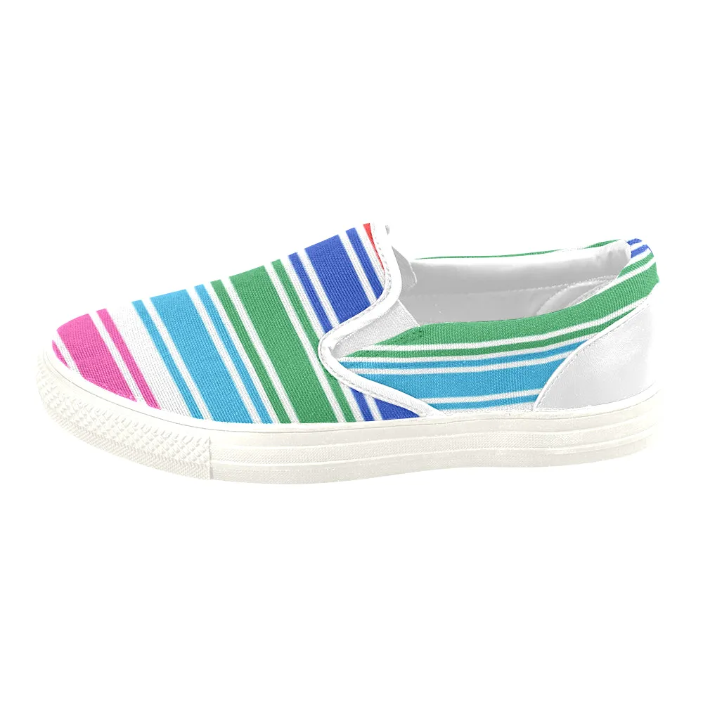 CHUCCY MULTICOLOR Men's Unusual Slip-on Canvas Shoes