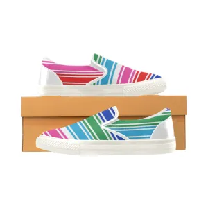 CHUCCY MULTICOLOR Men's Unusual Slip-on Canvas Shoes