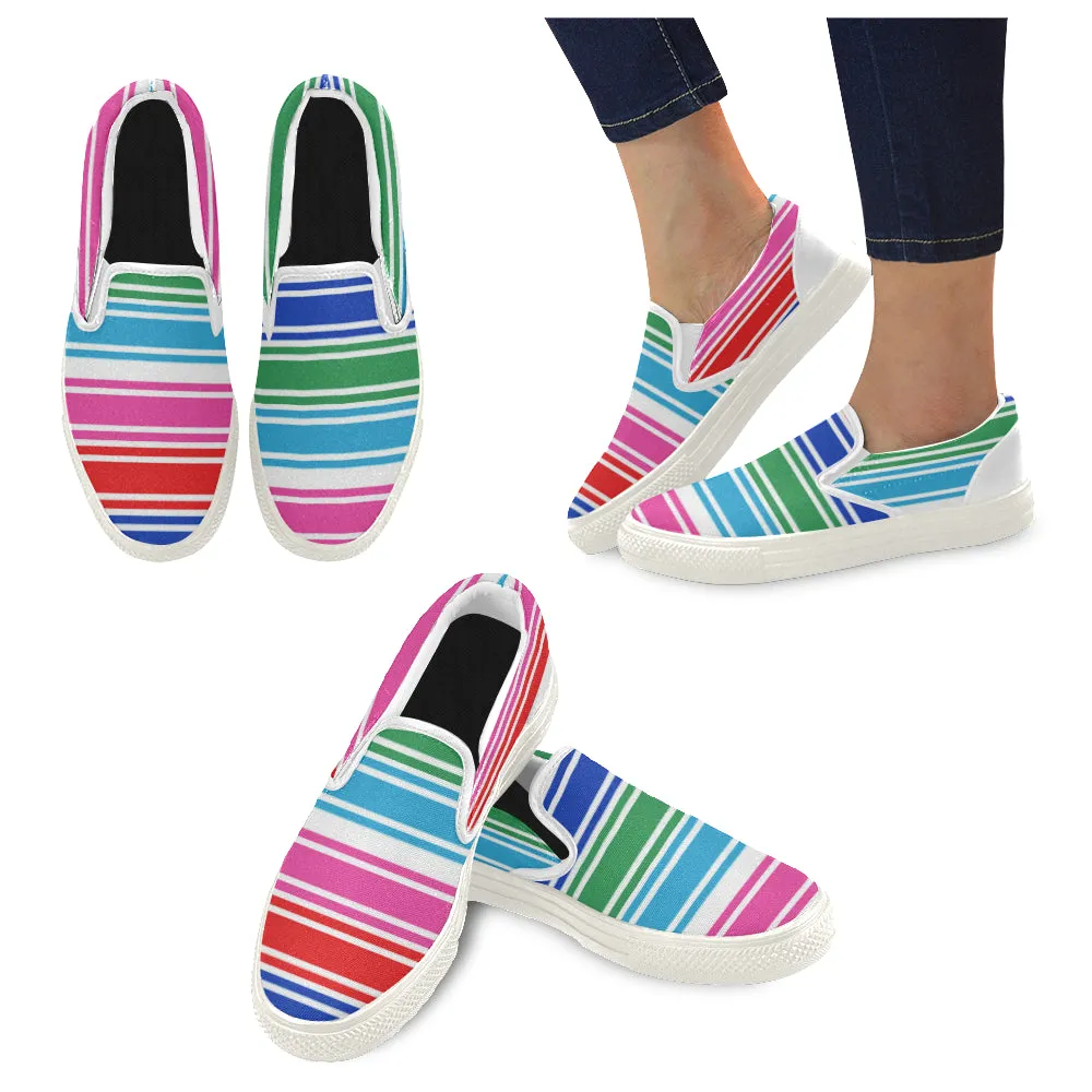 CHUCCY MULTICOLOR Men's Unusual Slip-on Canvas Shoes