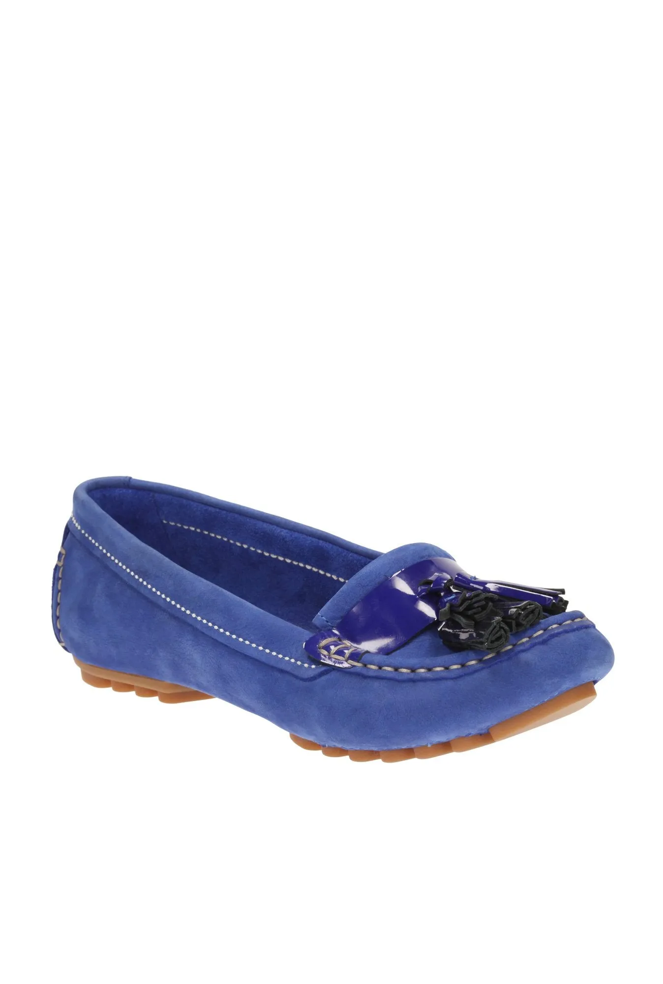 Clarks Evesham Rhythm Electric Blue Womens Moccasins