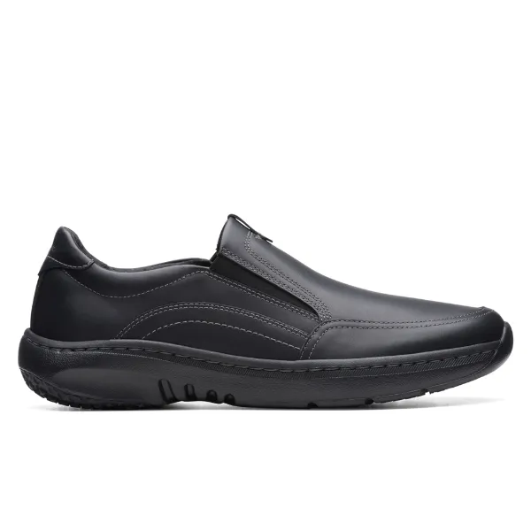 Clarks Men's Pro Step Black Leather